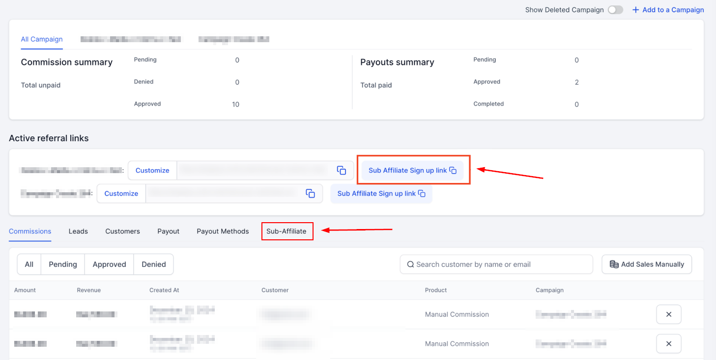 How to Enable Sub Affiliate Sign Ups for Affiliates – figure 4