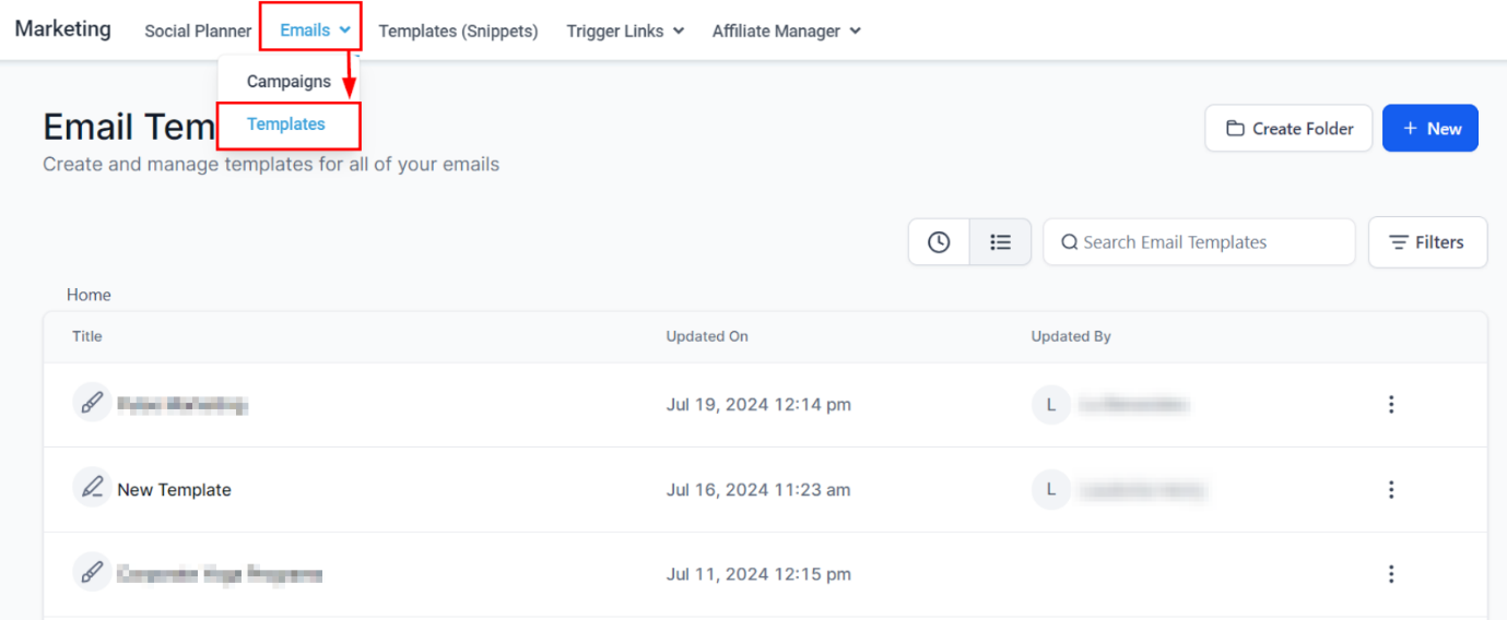 How to Import Email Templates – figure 1