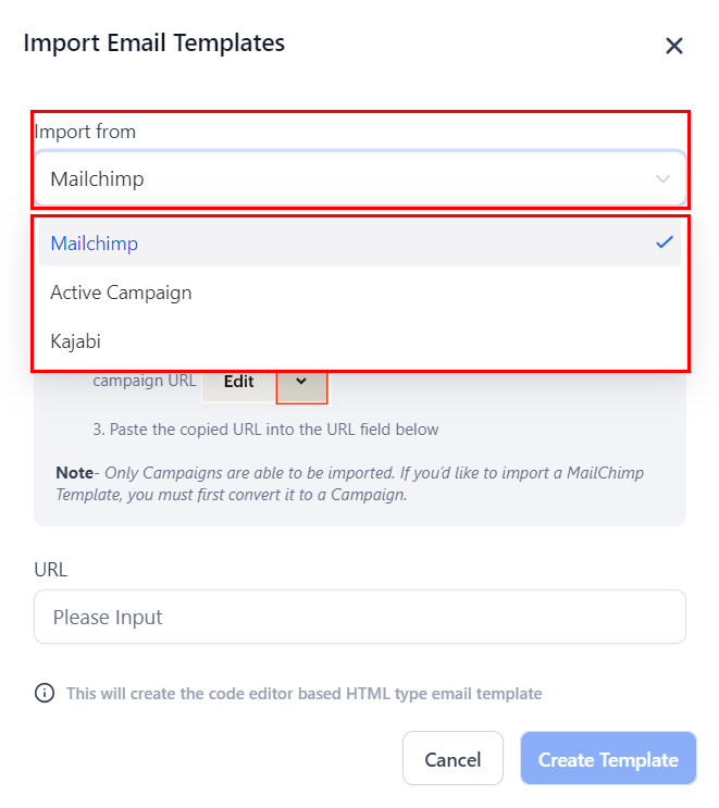How to Import Email Templates – figure 3