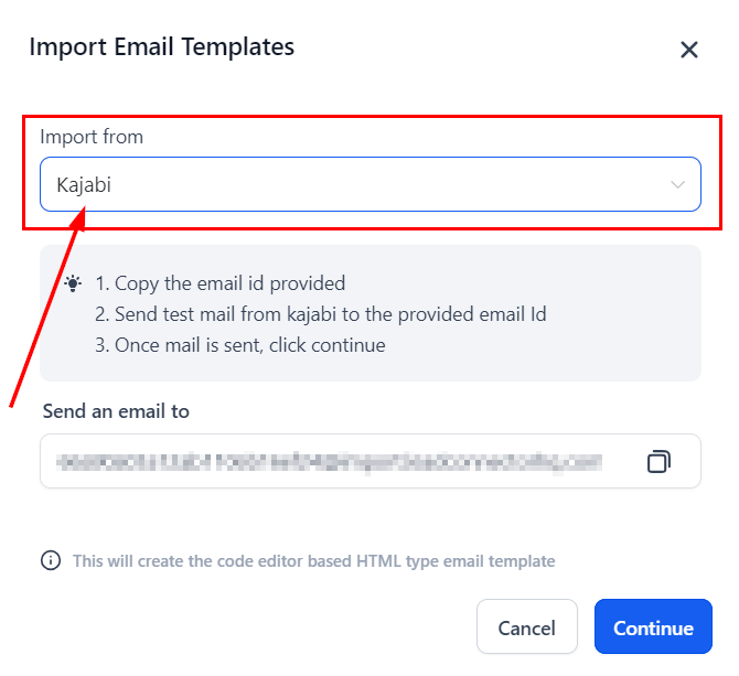 How to Import Email Templates – figure 6