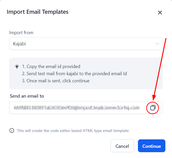How to Import Email Templates – figure 7