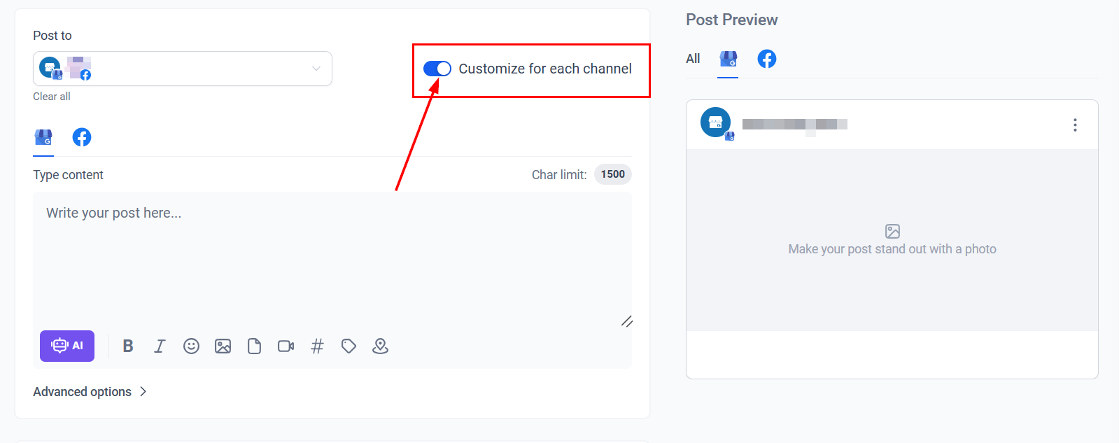 How to Mention or Tag in the Social Planner – figure 2