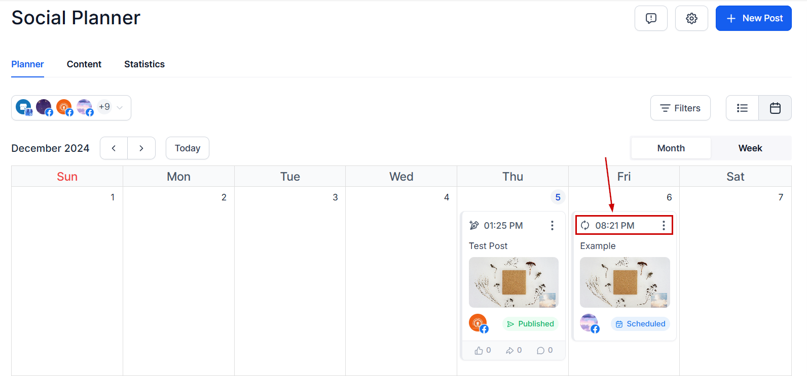 How to post Recurring Social Posts through the Social Planner – figure 7
