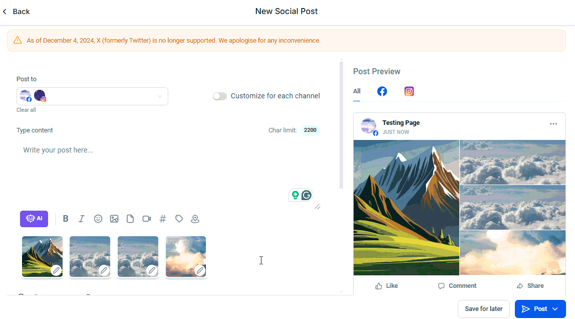 How to Rearrange Media for a Social Post – figure 6