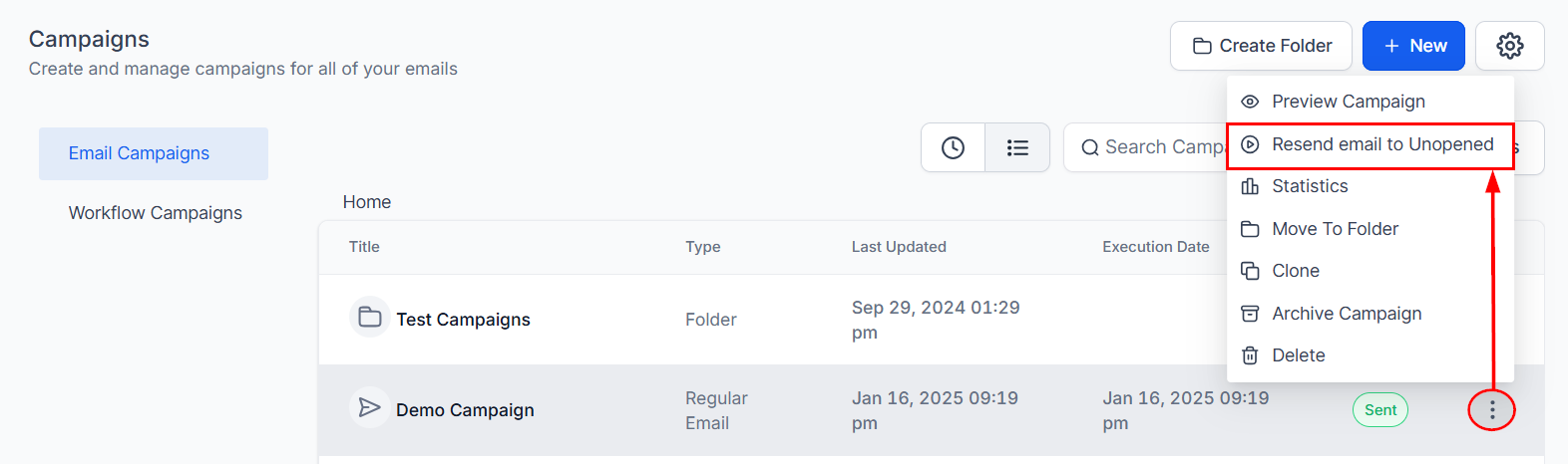 How to Resend Unopened Emails in Email Campaigns – figure 2