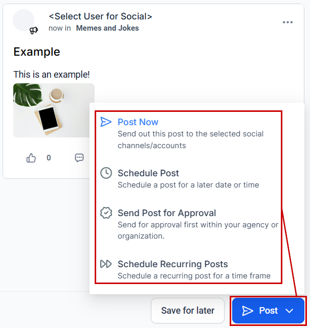 How to Schedule Posts for Communities – figure 9