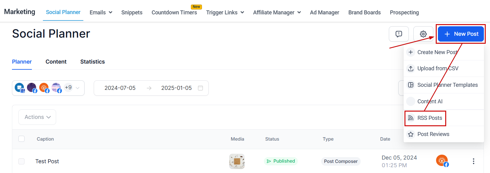 How To Schedule Posts Using RSS URL – figure 1