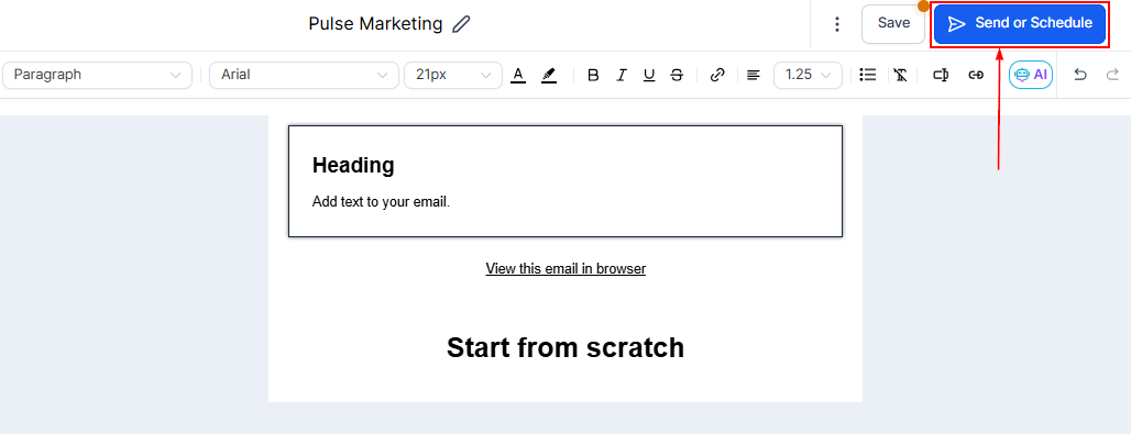 How To Send & Schedule Emails With Email Campaigns – figure 2