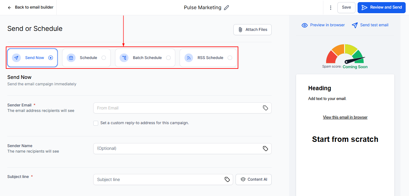 How To Send & Schedule Emails With Email Campaigns – figure 4
