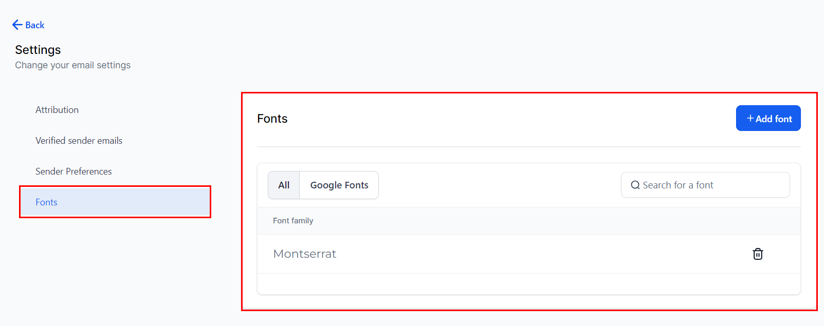 How to Use Google Fonts in Email Builder – figure 7