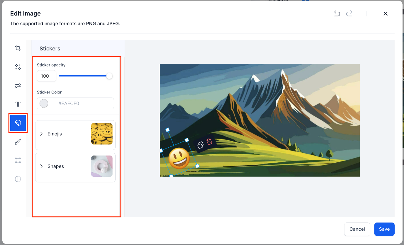 Image Editor in Social Planner – figure 9
