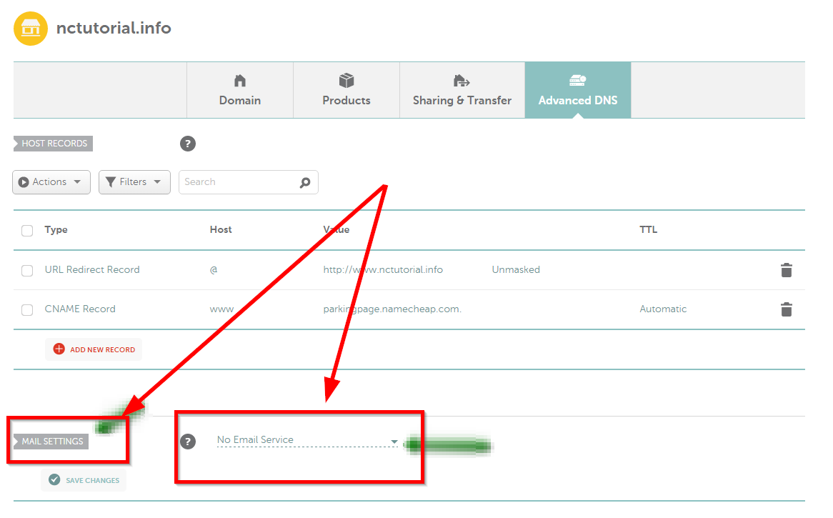 Namecheap MX Records – figure 3