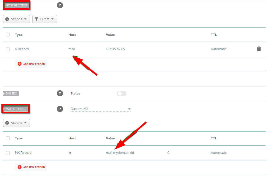 Namecheap MX Records – figure 7
