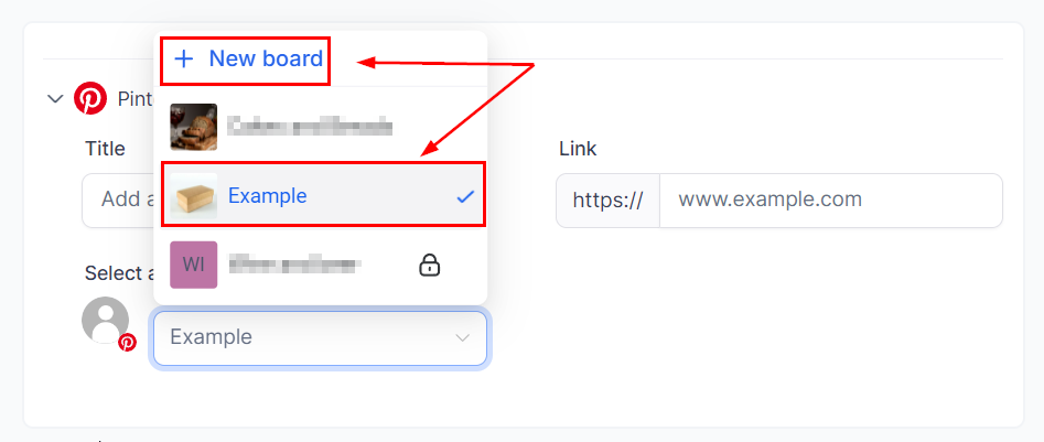 Post Pinterest Pins in Social Planner – figure 6