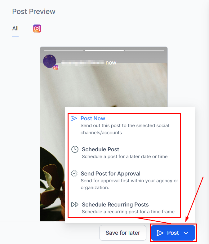 Posting Instagram Stories – figure 6