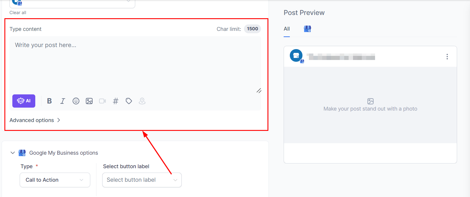 Posting to Google My Business – figure 3
