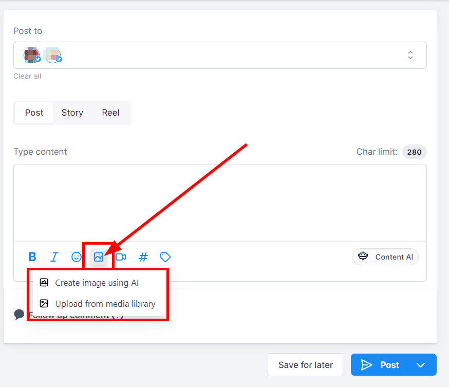 Posting to Twitter – figure 10