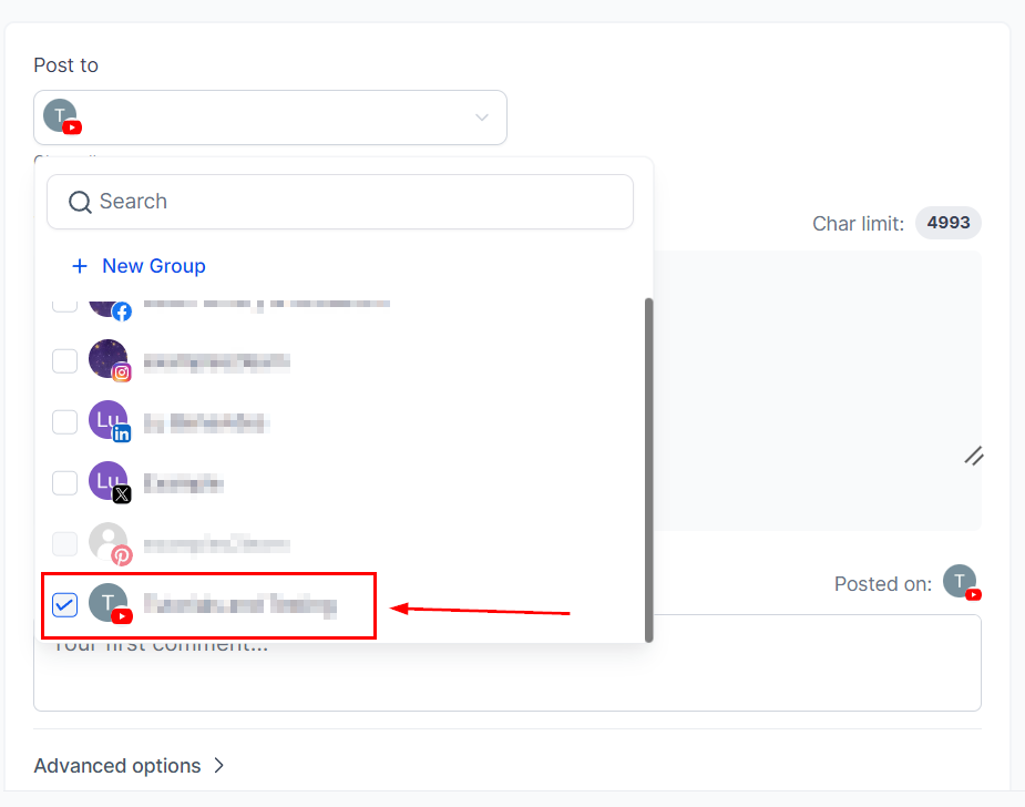Posting to Youtube – figure 4