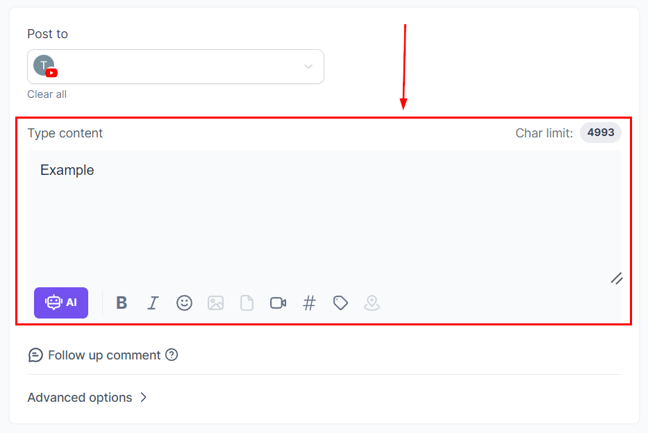 Posting to Youtube – figure 5