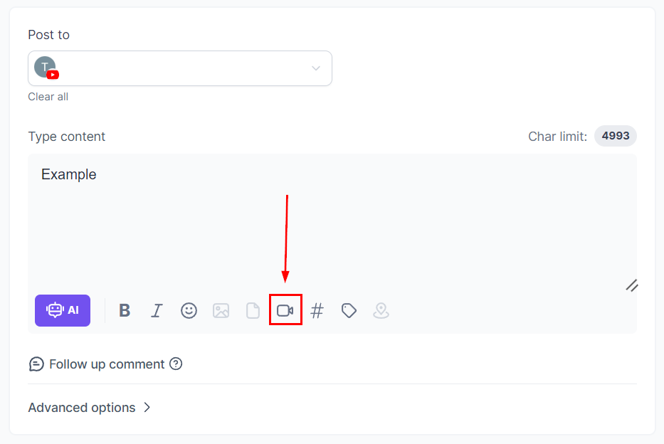 Posting to Youtube – figure 6