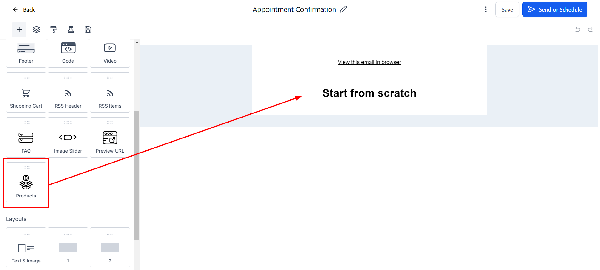 Product Element in Email Campaigns – figure 3