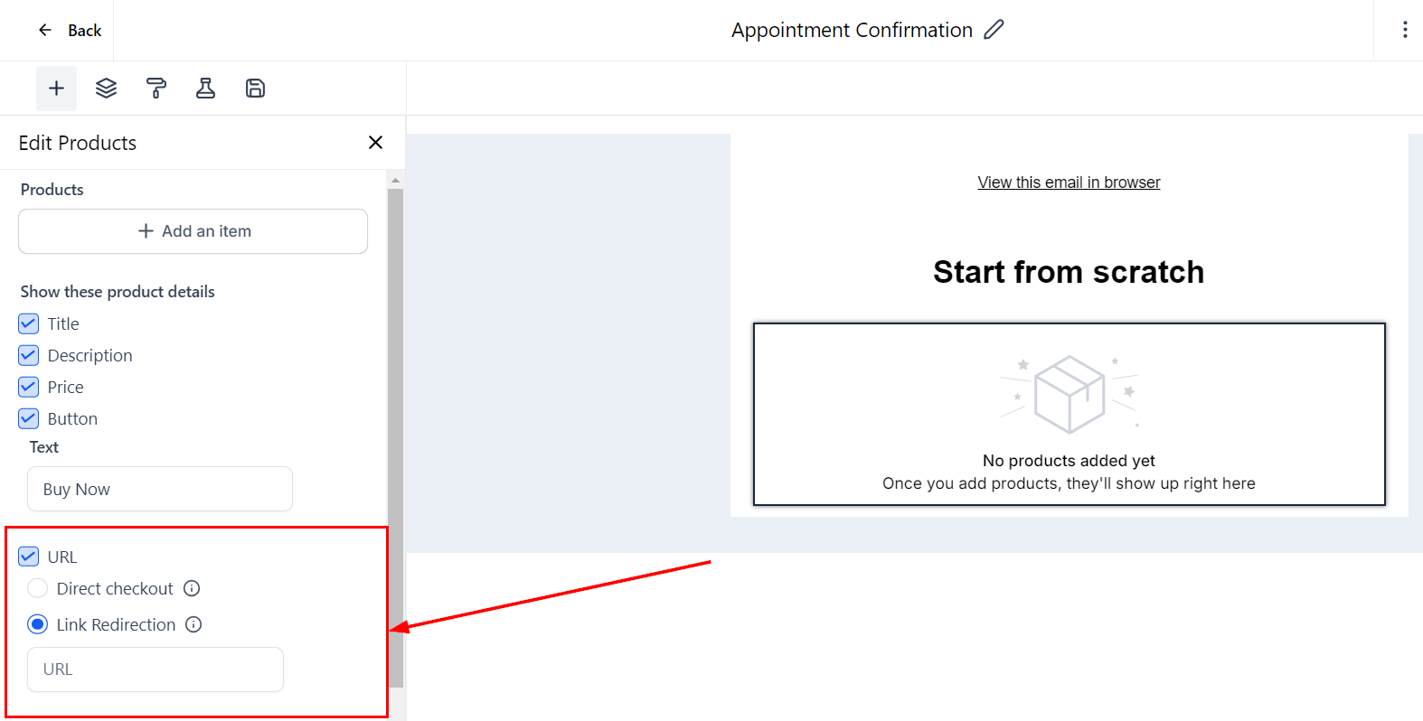 Product Element in Email Campaigns – figure 6