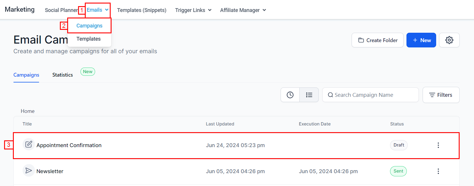Reply Management in Email Campaigns – figure 1