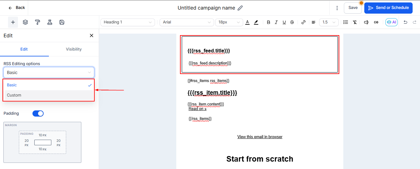 RSS Header & RSS Items Elements – figure 2
