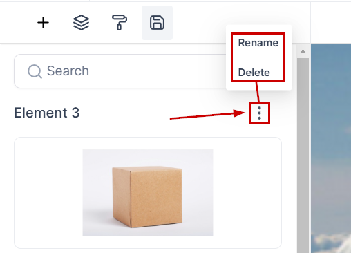 Save Elements Feature in Email Templates – figure 3