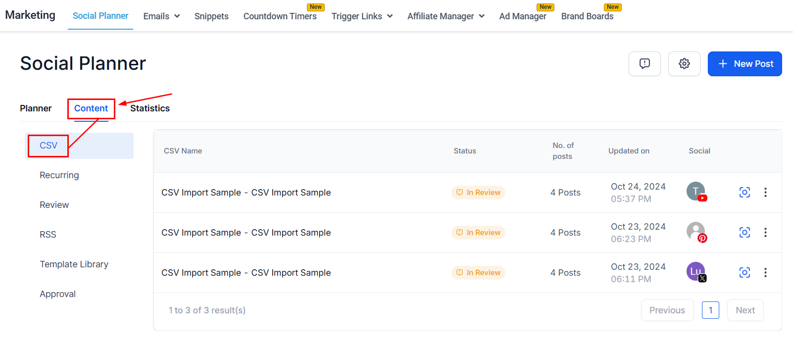 Schedule Posts In Bulk On The Social Planner (CSV) – figure 7