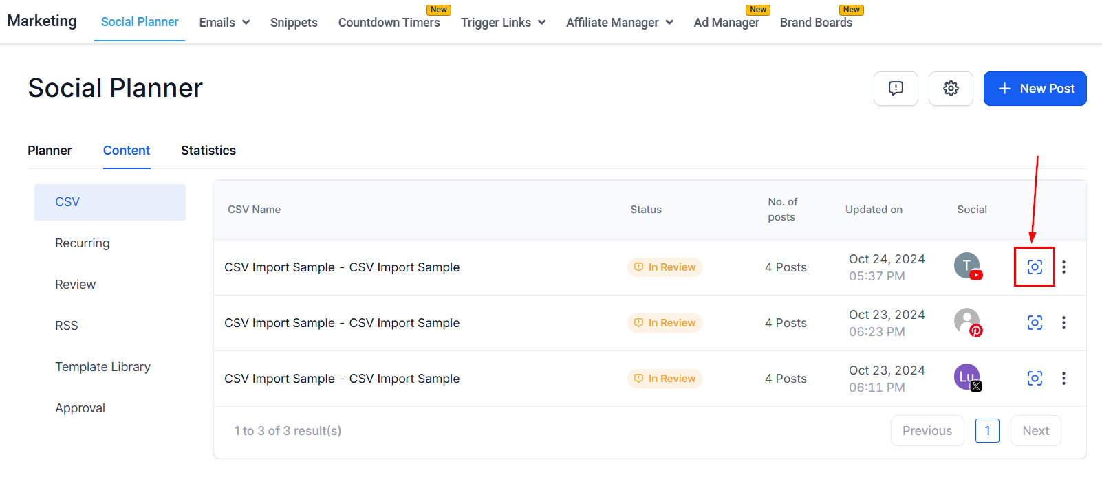 Schedule Posts In Bulk On The Social Planner (CSV) – figure 8