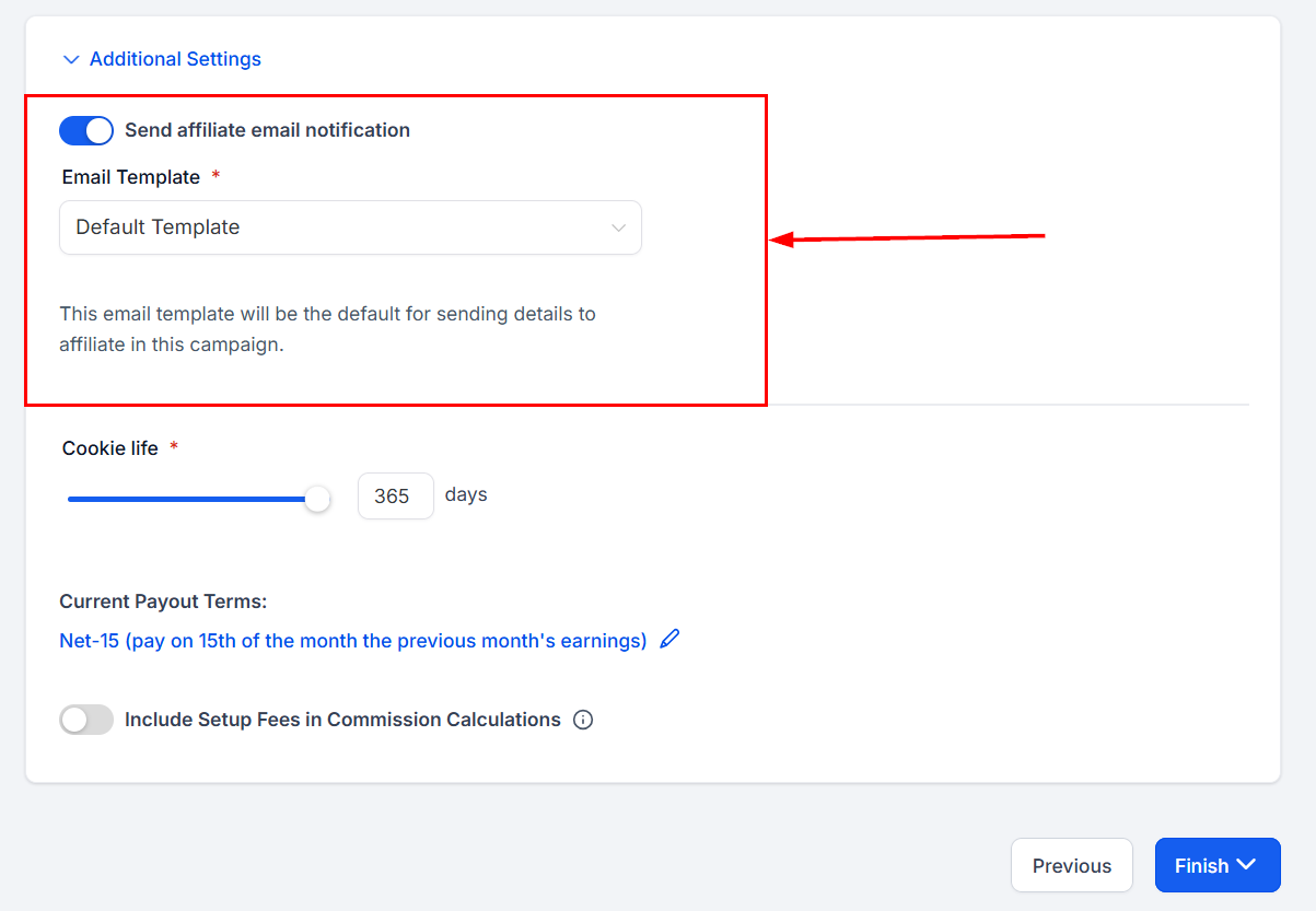 Setting Up an Affiliate Campaign – figure 17