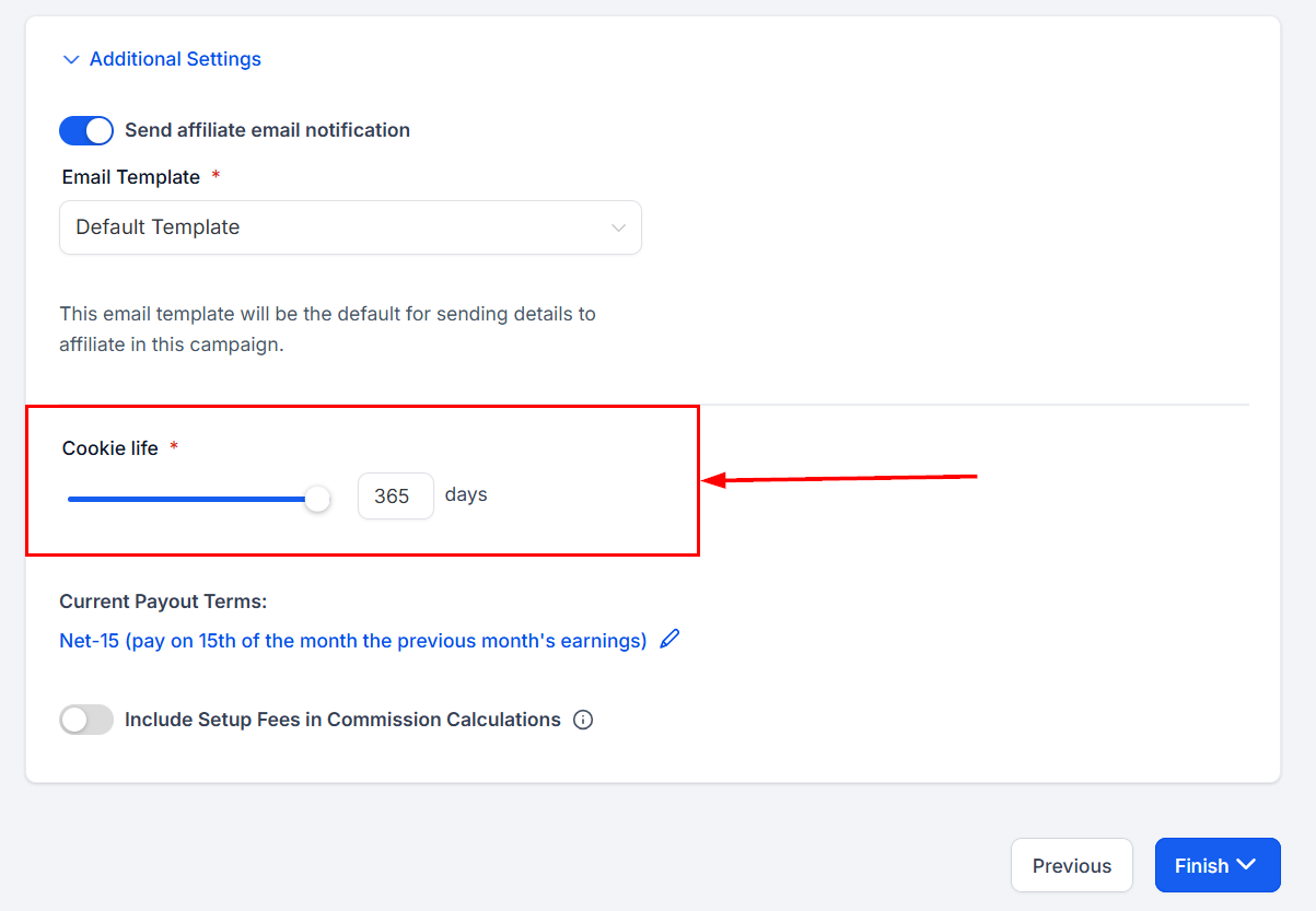 Setting Up an Affiliate Campaign – figure 18