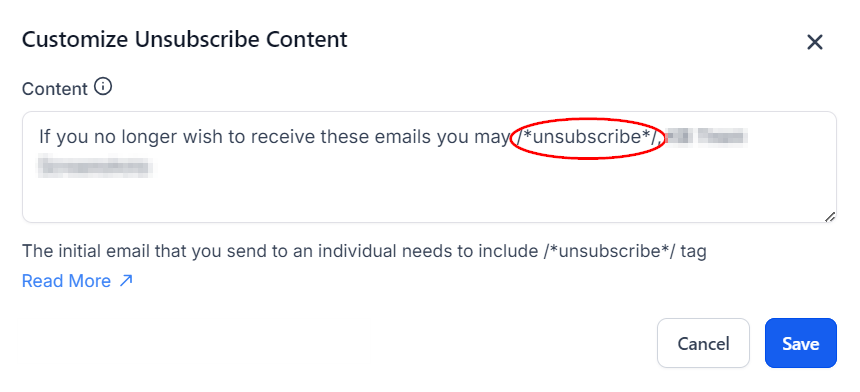 Setting Up Unsubscribe Links In Emails – figure 4