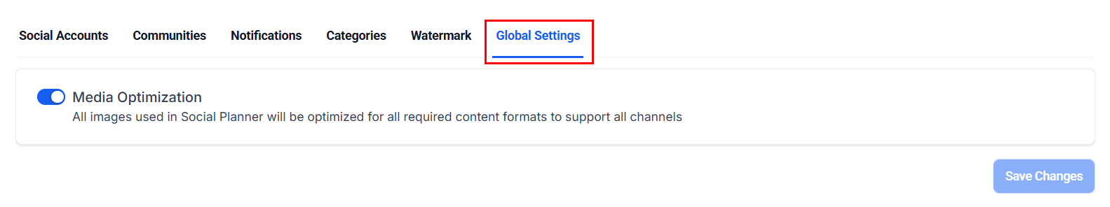 Social Planner Settings – figure 8