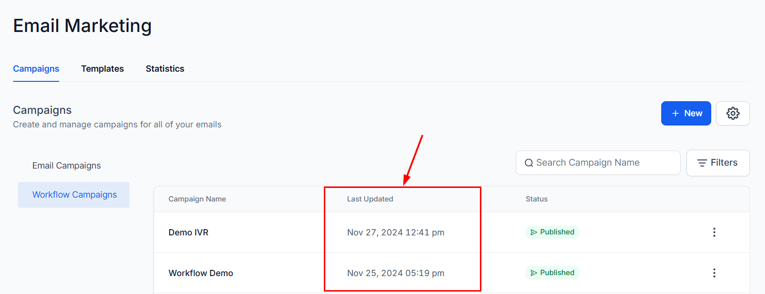 Workflow Campaigns – figure 7