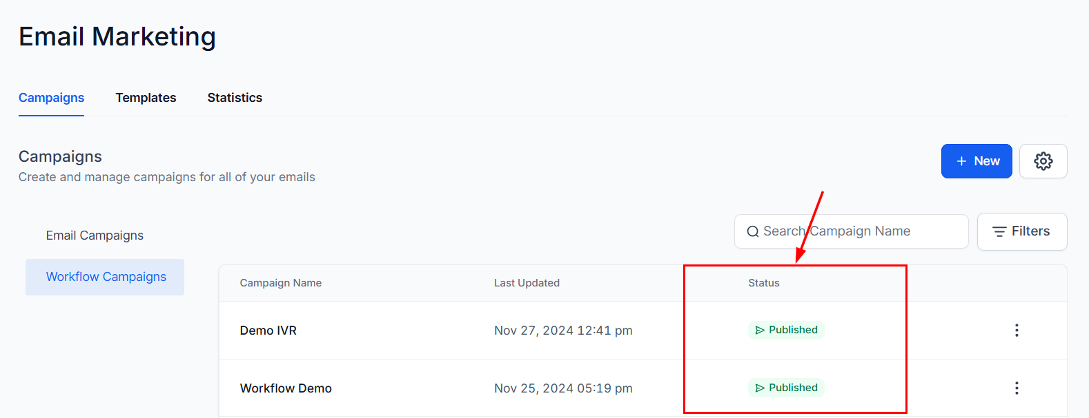 Workflow Campaigns – figure 8