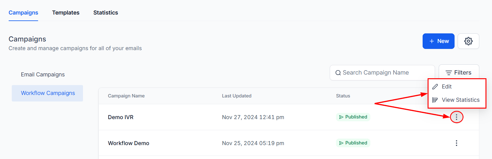 Workflow Campaigns – figure 9