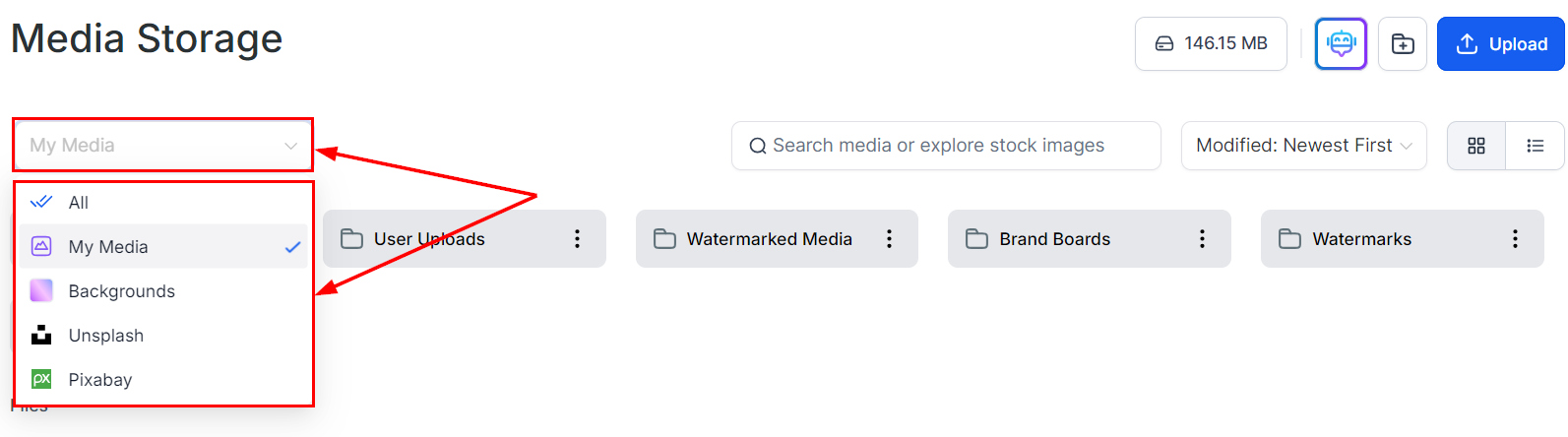 Media Storage Overview – figure 6