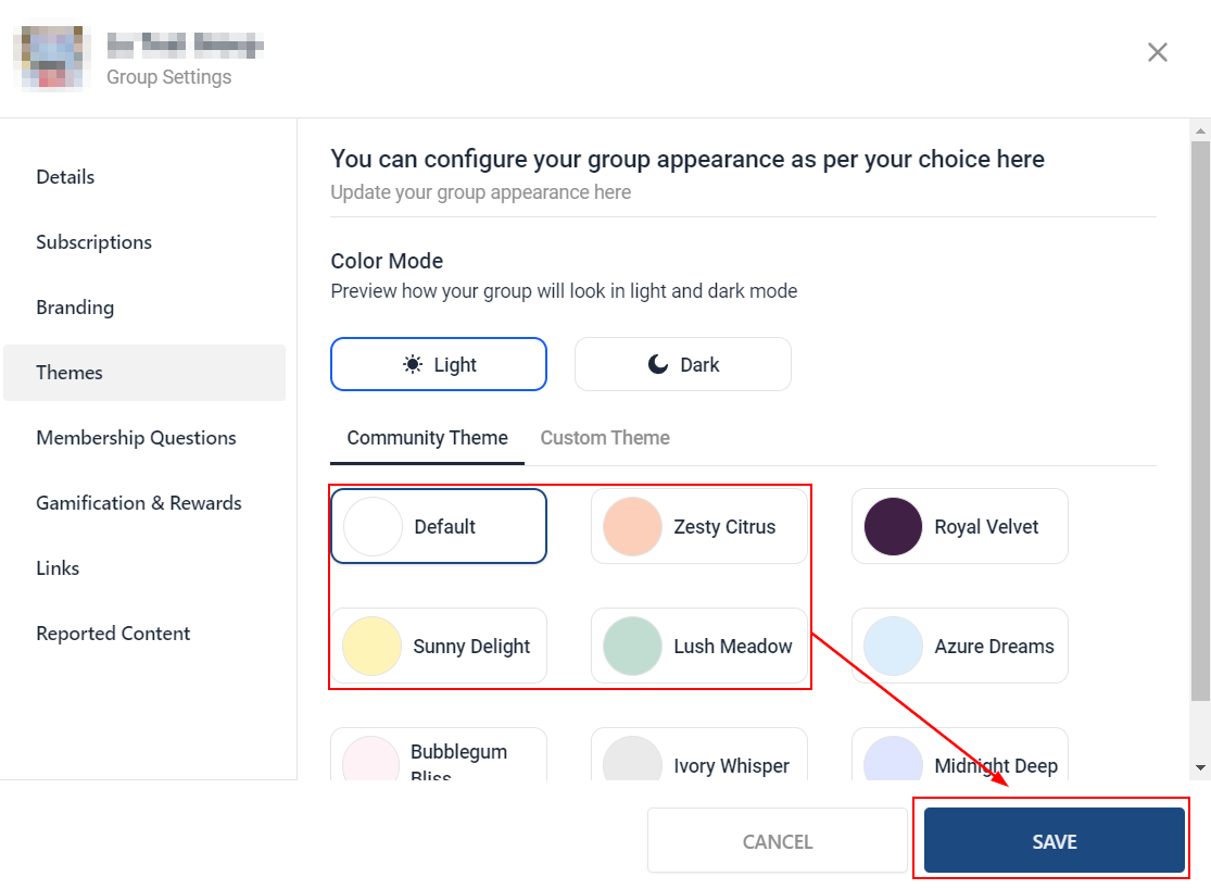 Customize Your Community Theme – figure 4
