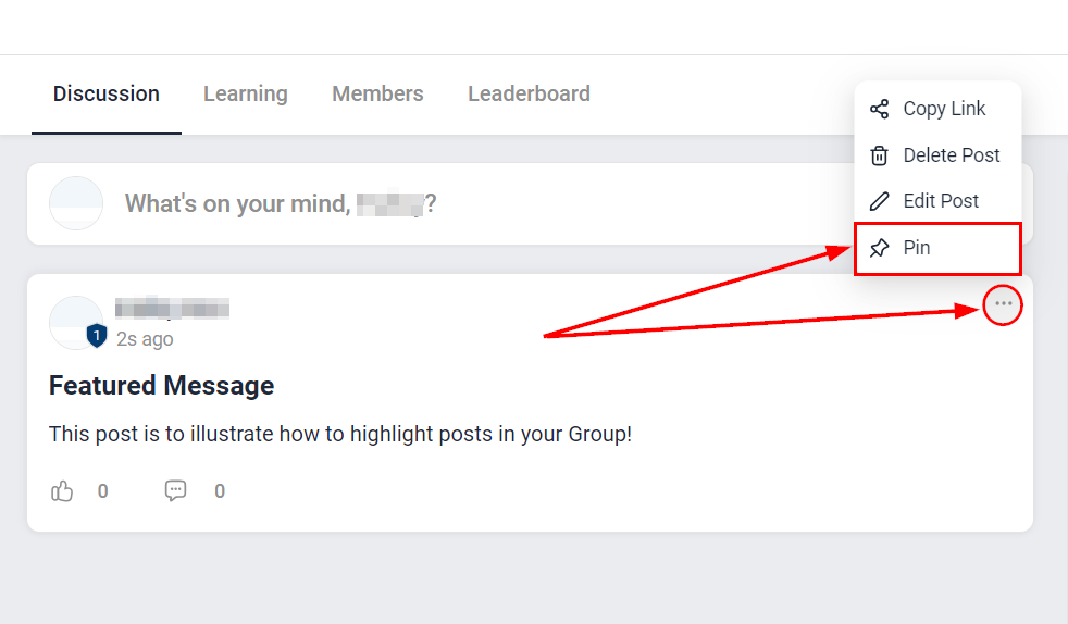 Featured Posts (Pinned Posts) – figure 1