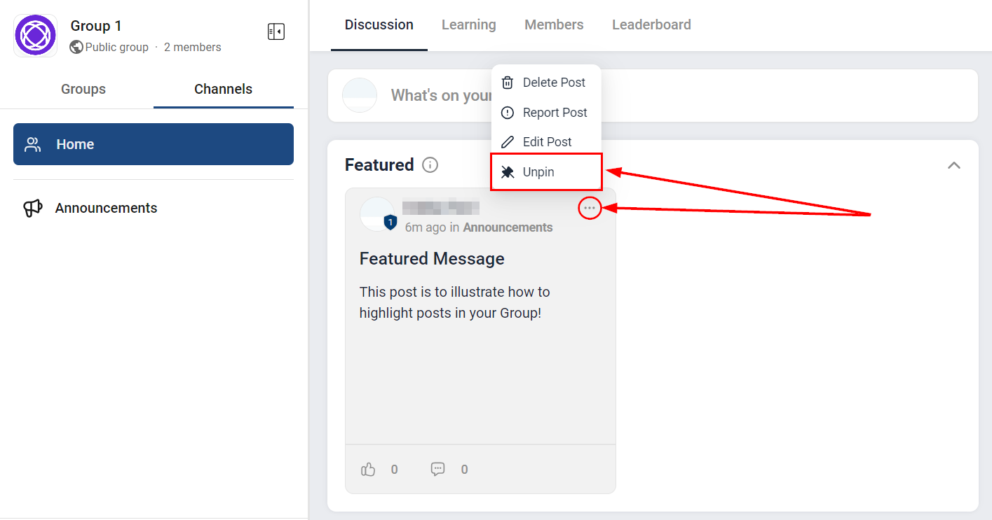 Featured Posts (Pinned Posts) – figure 4