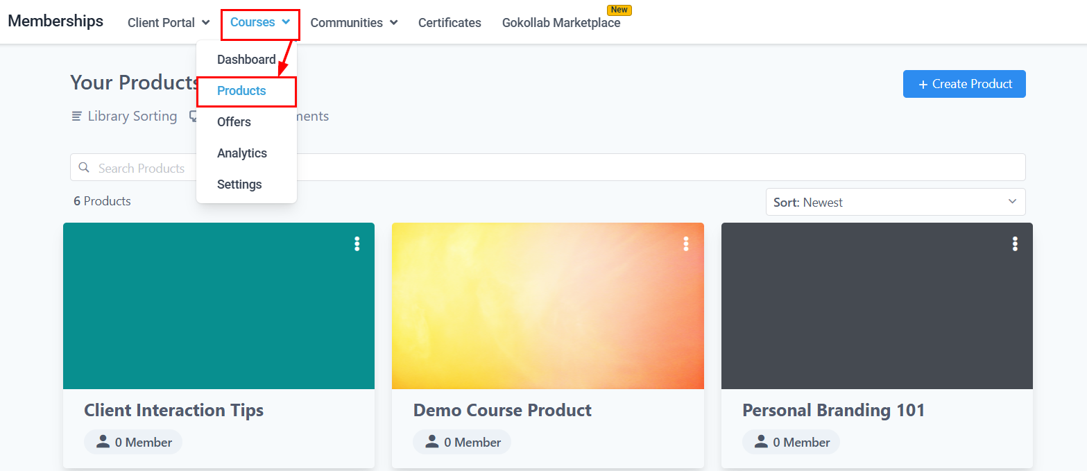How Do I Add and Remove Users from Courses and Membership Products – figure 1