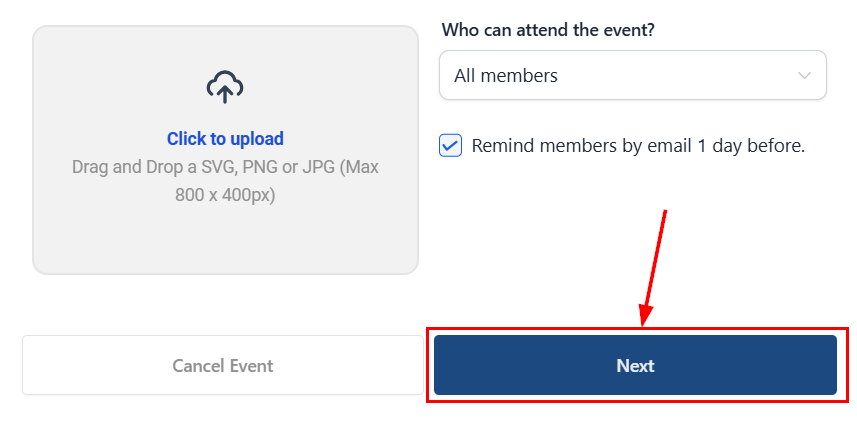 How to Create Community Events – figure 5
