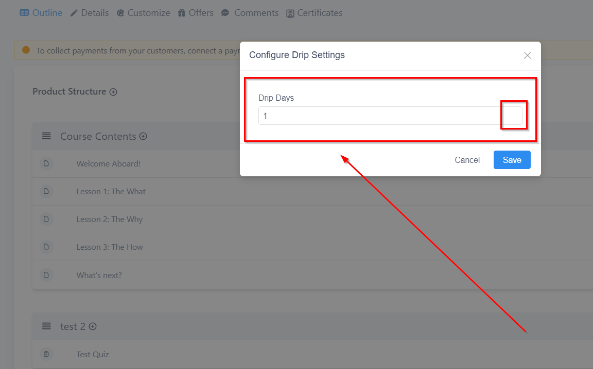 How to Drip Content in Your Courses – figure 3