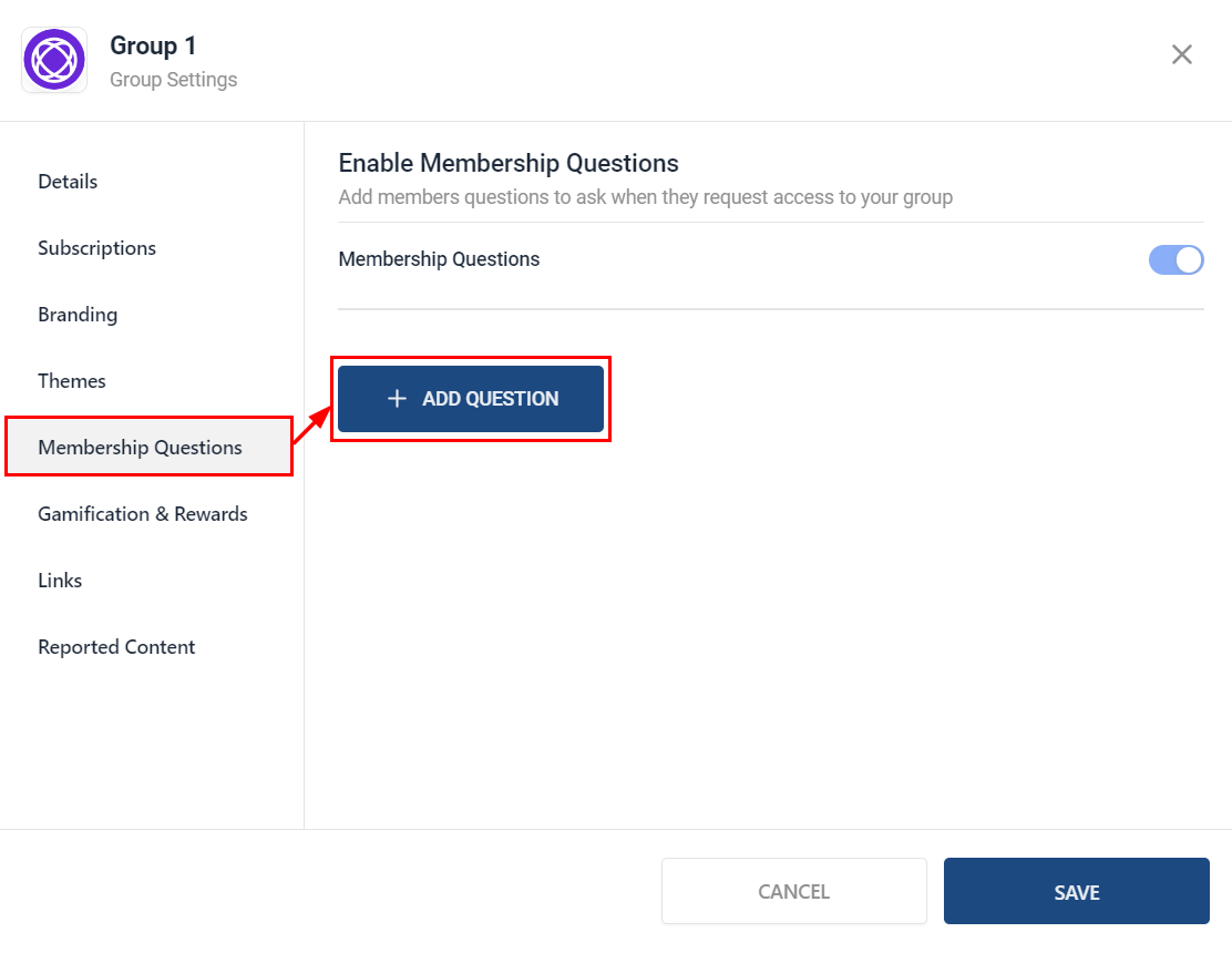 How to Set Up Membership Approval Questions – figure 2