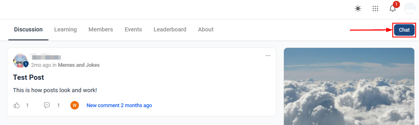 How to Use the Community Chat Feature – figure 2