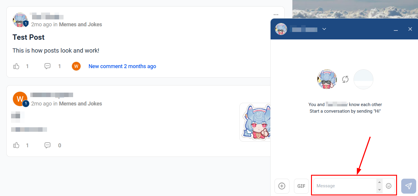 How to Use the Community Chat Feature – figure 4
