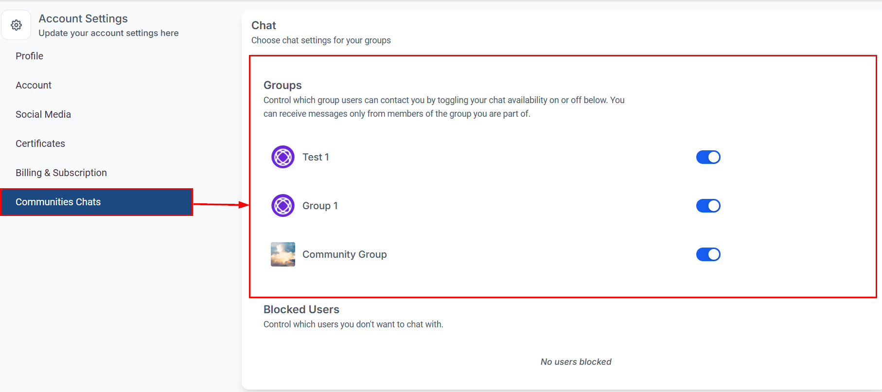 How to Use the Community Chat Feature – figure 9