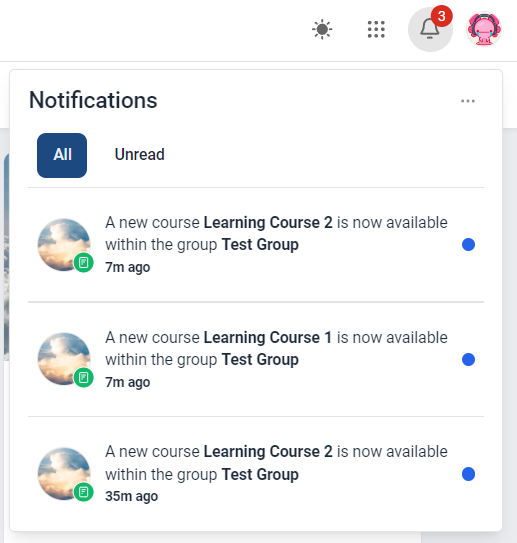 Learning Tab (Courses) – figure 6